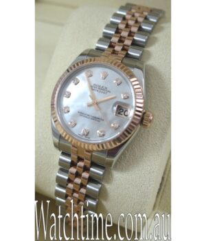 Rolex Datejust 31 Pink-Gold   Diamonds 178271