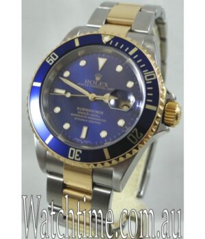 Rolex Submariner 18k Gold   Steel  Blue dial