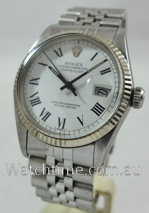 Rolex Datejust 1982 White Buckley Dial