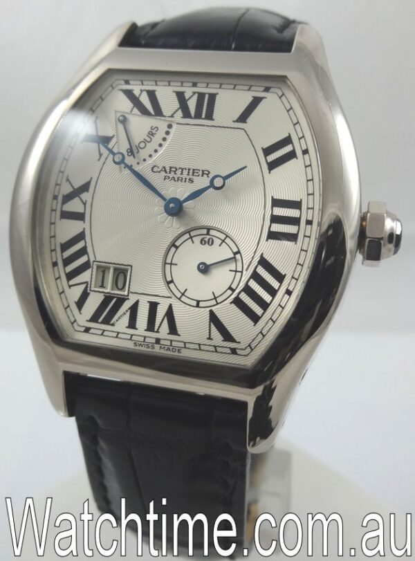 Cartier TORTUE 18k White-Gold 8-Days