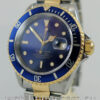 Rolex Submariner 18k & Steel, Blue dial 16613