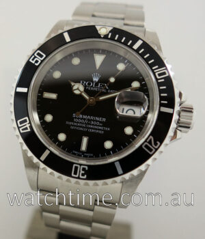 Rolex Submariner Date 16610  Box   Papers