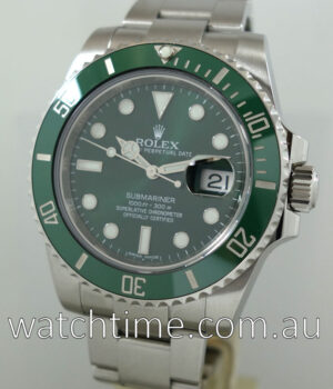 Rolex Submariner Ceramic GREEN 116610LV  Box & Papers DEC 2017