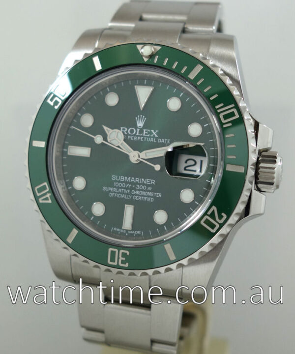 Rolex Submariner Ceramic GREEN 116610LV  Box & Papers DEC 2017