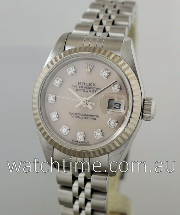 Rolex Lady Datejust, Pink Mother-of-Pearl Diamond dial