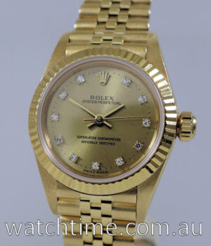 Rolex Ladies 18k Oyster  Diamond dial