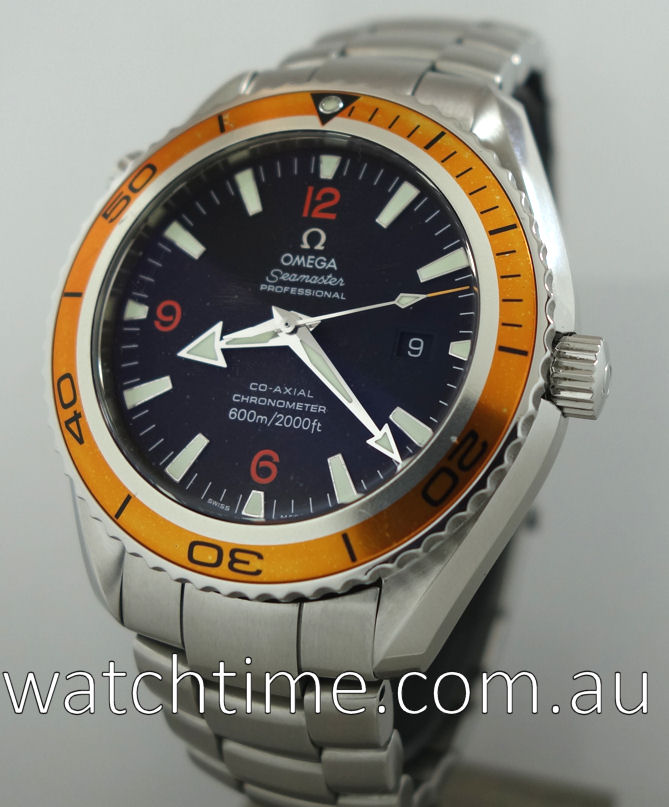 Omega Seamaster Planet Ocean, Orange bezel - Watchtime.com.au