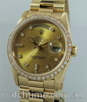 Rolex President Day-Date with Diamonds 18438