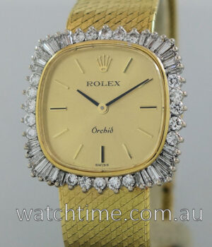 Rolex Orchid 18k   Diamonds ladies dress-watch
