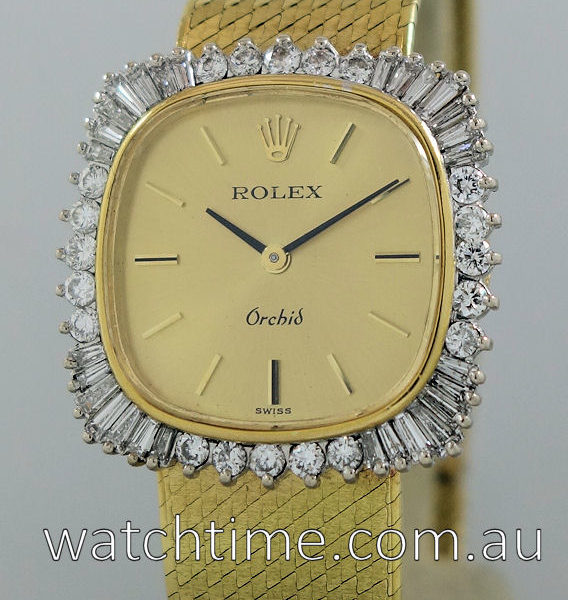 Rolex Orchid 18k & Diamonds ladies dress-watch