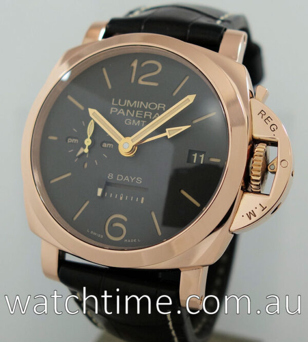 PANERAI 18K PAM576 1950 8 day GMT  Box & Papers