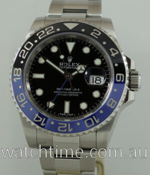 Rolex GMT MASTER II BLUE BLACK   BATMAN   116710blnr