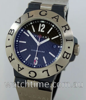 Bvlgari Diagono Titanium  Carbon-fibre TI 44B TA