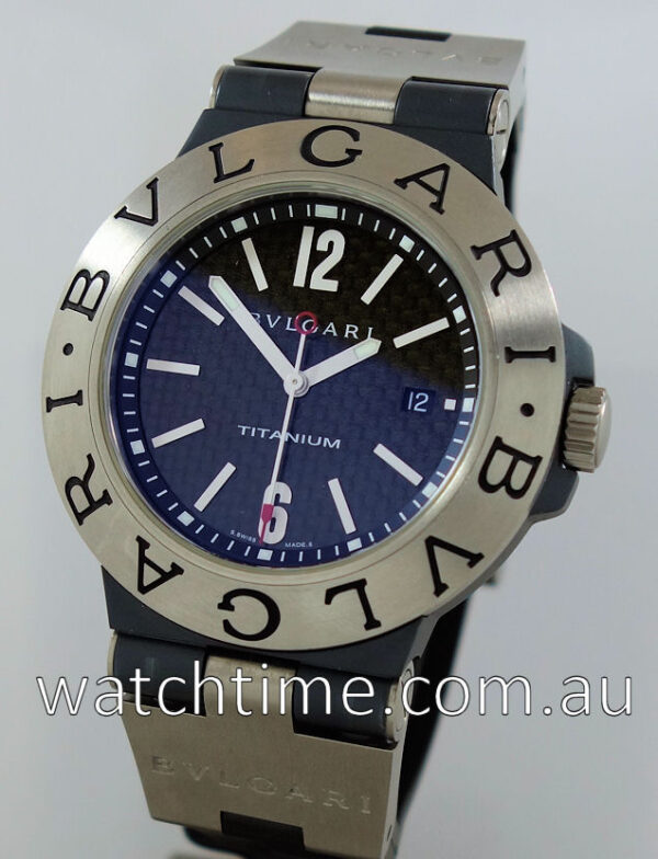 Bvlgari Diagono Titanium  Carbon-fibre TI 44B TA