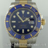 Rolex Submariner Gold and Steel Blue Dial 116613LB JULY 2017!!
