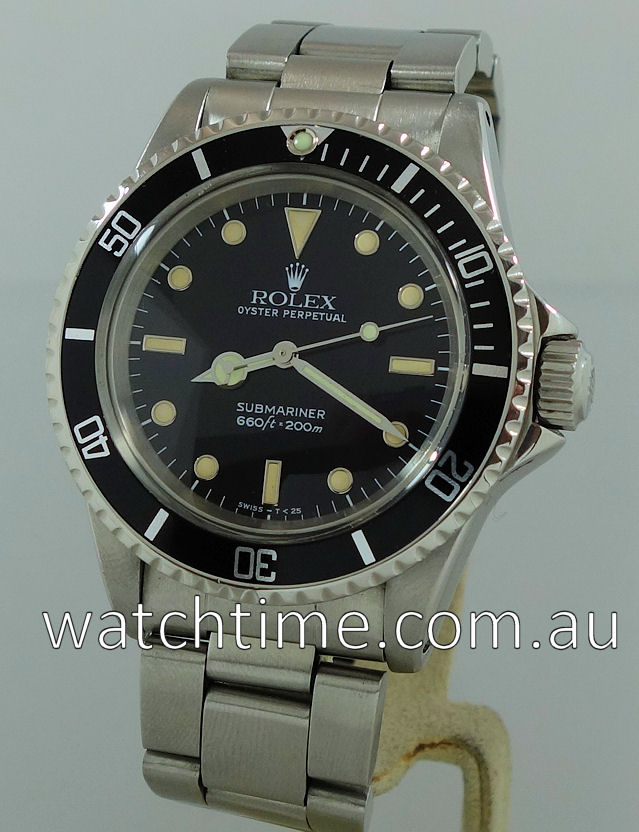 Rolex 5513 Submariner Non-Date 1960's - Watchtime.com.au
