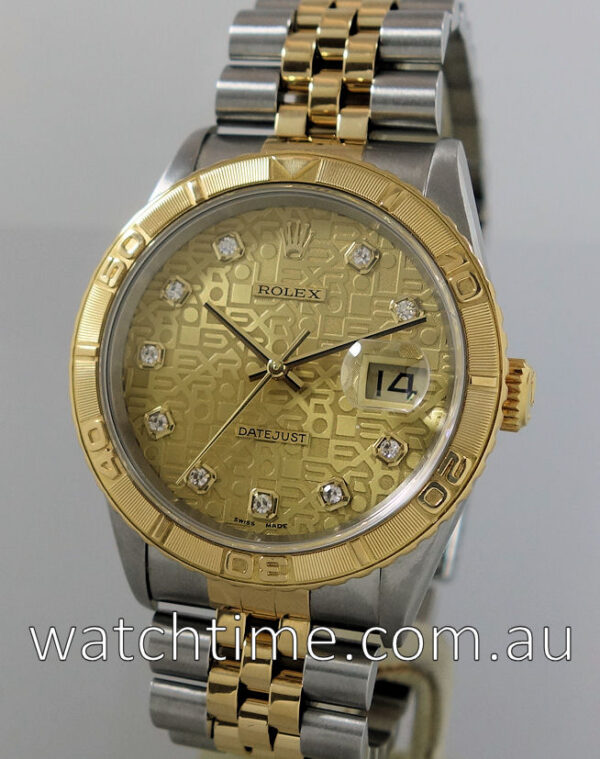 ROLEX  Datejust Turnograph, Diamond-dial