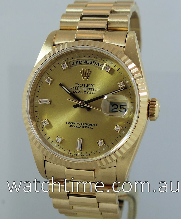 rolex 18238 diamond dial