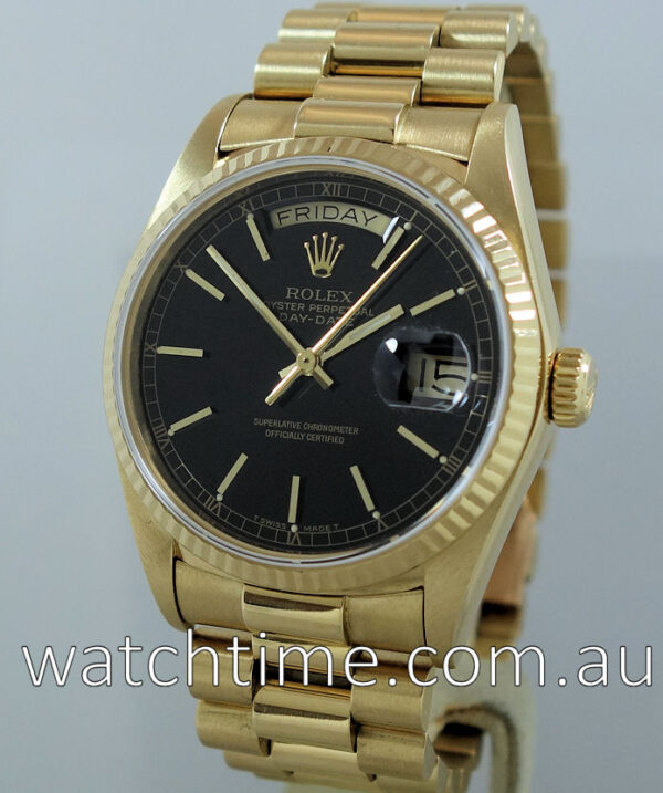 Rolex Day-Date President  18038  Black-dial