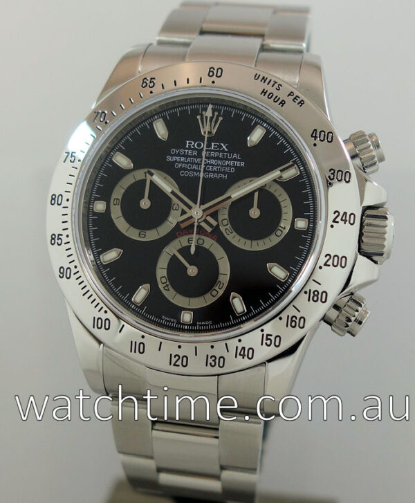 Rolex Daytona Steel Black Dial 2008