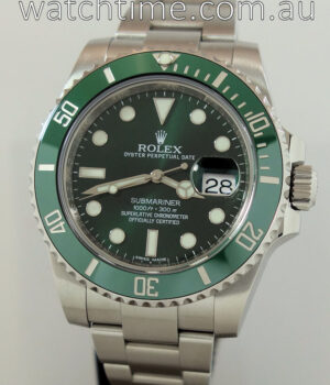 Rolex Submariner 116610LV  GREEN  Box & Papers 2014