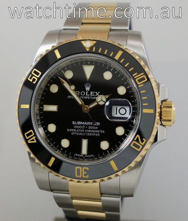 Rolex Submariner Gold and Steel  116613LN  June 2017