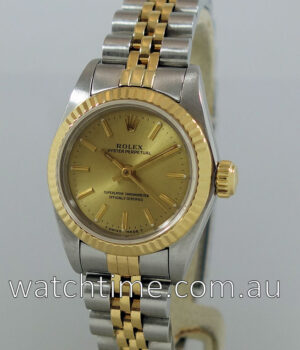 Rolex Ladies Oyster 18k & Steel