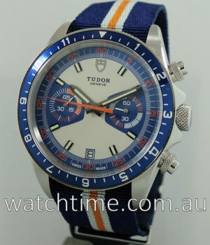 Tudor Heritage Chrono 70330B Blue / Silver