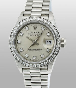 Rolex Lady Datejust Platinum   Diamonds 69136