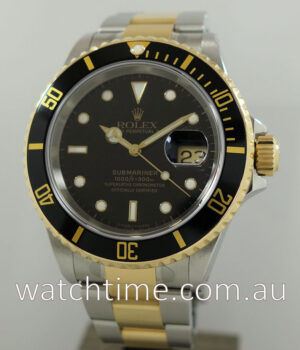 Rolex Submariner 16613  Black-dial  18k & Steel