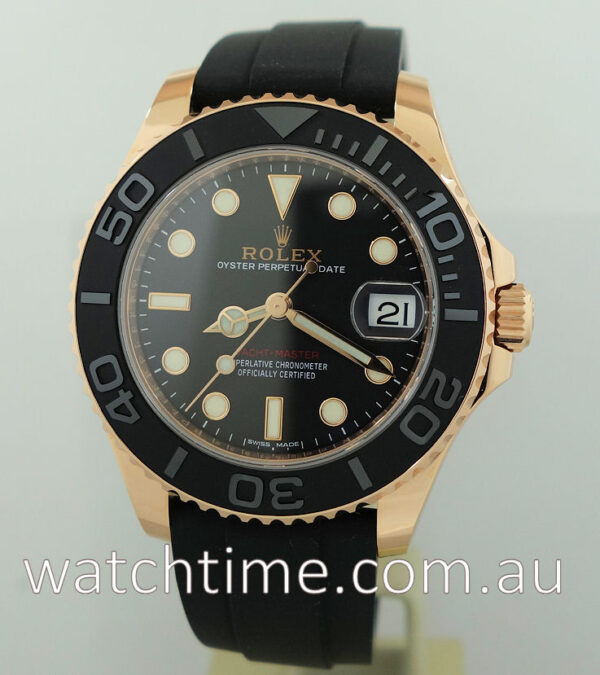 Rolex Yacht-Master Rose-Gold Oysterflex 37mm 268655 Sept 2017