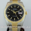 Rolex Datejust 18k & Steel 116233, Black-dial
