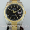 DSC02497 Rolex Datejust 18k & Steel 116233, Black-dial