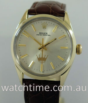 1983 Rolex Oyster for Hallmark, gold-capped with special dial.