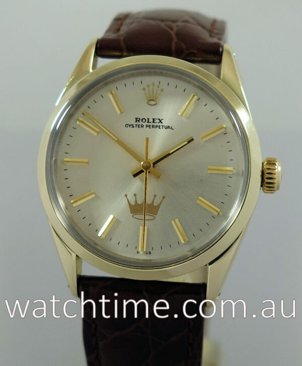 1983 Rolex Oyster for Hallmark, gold-capped with special dial.