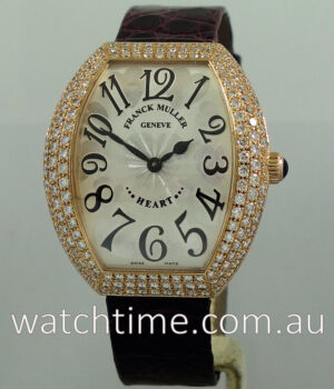 Franck Muller HEART  18k Rose-Gold, Diamond Bezel  5002M QZ D3