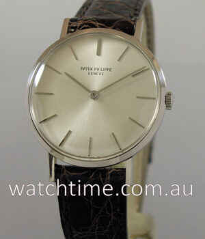 Patek Philippe 3537 18k White-Gold Calatrava 1970s