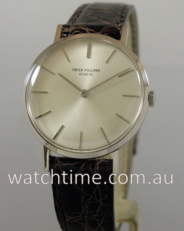 Patek Philippe 3537 18k White-Gold Calatrava 1970s