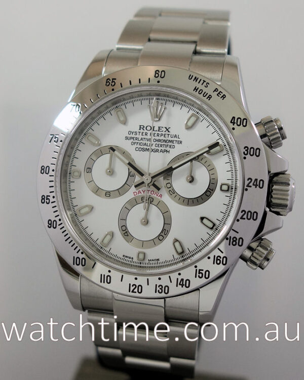 Rolex Daytona Steel White-Dial 2015  Box & Papers