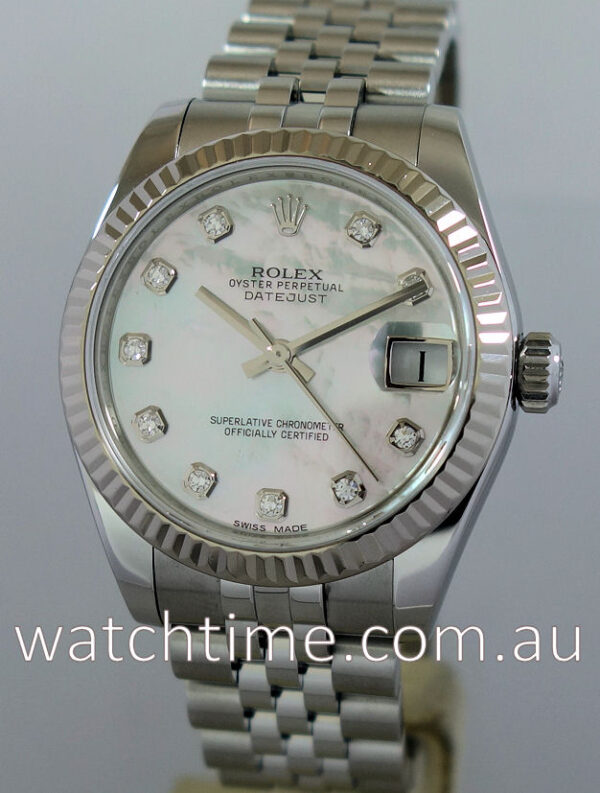 Rolex Datejust  31 Steel, Mother of Pearl with Diamonds