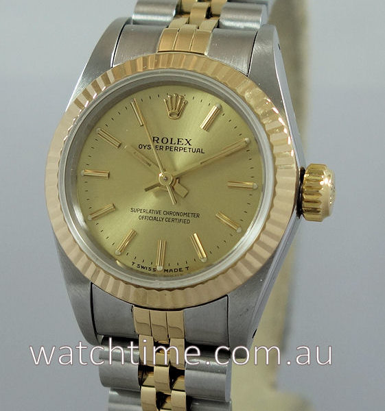 Rolex Ladies Oyster 18k & Steel Jubilee bracelet