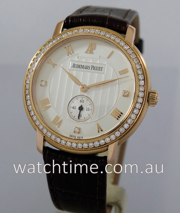 Audemars Piguet Jules 18k Rose Gold Diamond Bezel