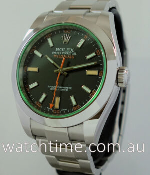 Rolex Milgauss  116400GV   green  Box and Card  July 2020