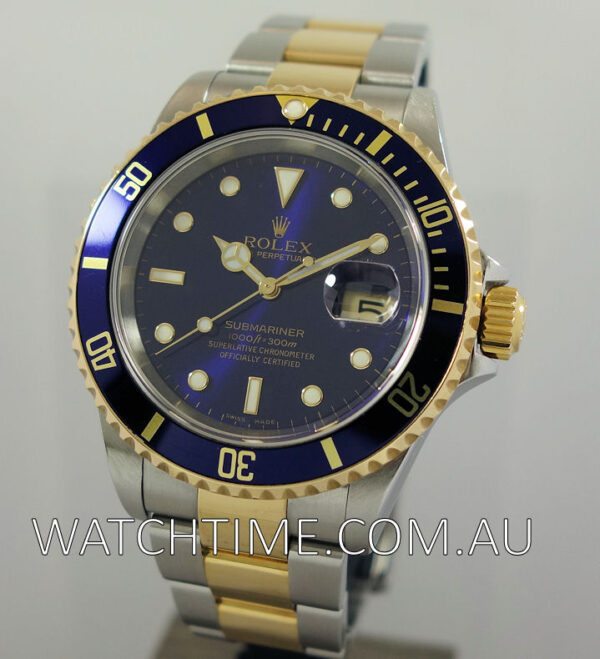 Rolex Submariner 16613 Electric Blue dial