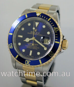 Rolex Submariner Date 18k   Steel  Blue dial 16613