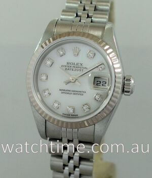 Rolex Lady Datejust, Mother of Pearl Diamond-dial 79174