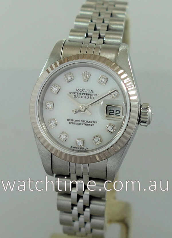 Rolex Lady Datejust, Mother of Pearl Diamond-dial 79174