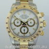 Rolex Daytona 18k & Steel, White dial 116523