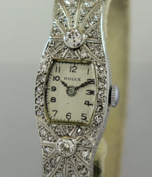 ROLEX Ladies 18k White-Gold & Diamond Cocktail watch