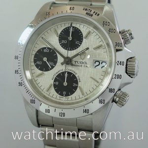 Tudor ChronoTime Silver   Black Linen-dial 79280P